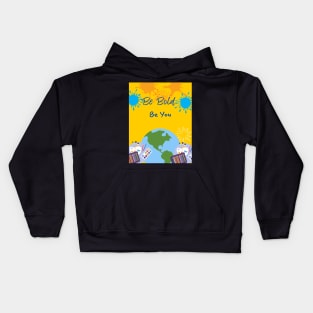 Art to reality through messages Kids Hoodie